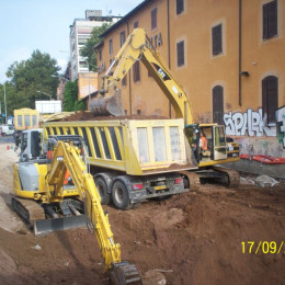 Demolizioni edili - Linea C Metro Roma - S.Giovanni 1