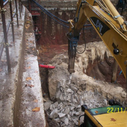 Demolizioni edili - Linea C Metro Roma - S.Giovanni 1