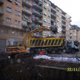 Demolizioni edili - Linea C Metro Roma - S.Giovanni 1