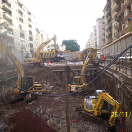 Demolizioni edili - Linea C Metro Roma - S.Giovanni 2