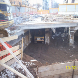 Demolizioni edili - Linea C Metro Roma - S.Giovanni 2