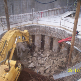 Demolizioni edili - Linea C Metro Roma - S.Giovanni 1