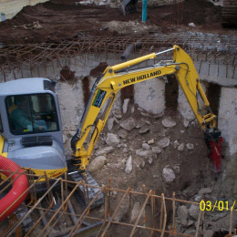 Demolizioni edili - Linea C Metro Roma - S.Giovanni 2