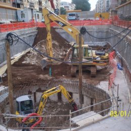 Demolizioni edili - Linea C Metro Roma - S.Giovanni 1