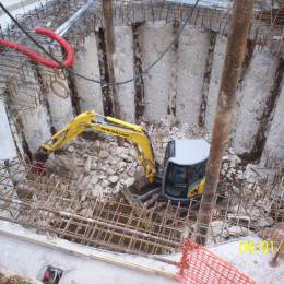 Demolizioni edili - Linea C Metro Roma - S.Giovanni 1