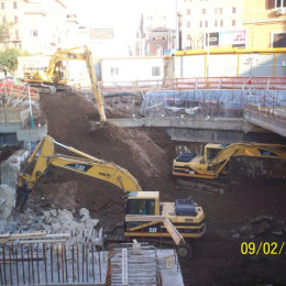 Demolizioni edili - Linea C Metro Roma - S.Giovanni 1