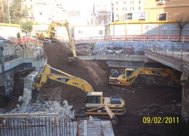 Demolizioni edili - Linea C Metro Roma - S.Giovanni 24