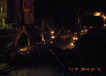 Demolizione edile notturna Napoli-Salerno: cavalcavia Autostrada A3 29